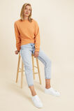 Chevron Hem Sweat  Dark Apricot  hi-res