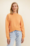 Chevron Hem Sweat  Dark Apricot  hi-res