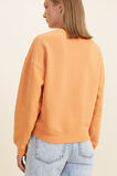 Chevron Hem Sweat  Dark Apricot  hi-res