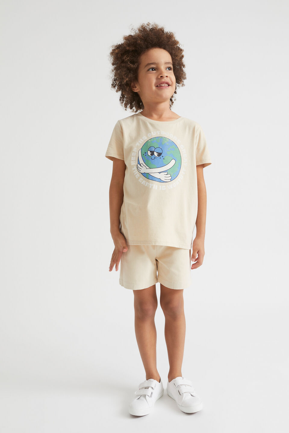 Earth Tee- Consciously Created  Oatmeal