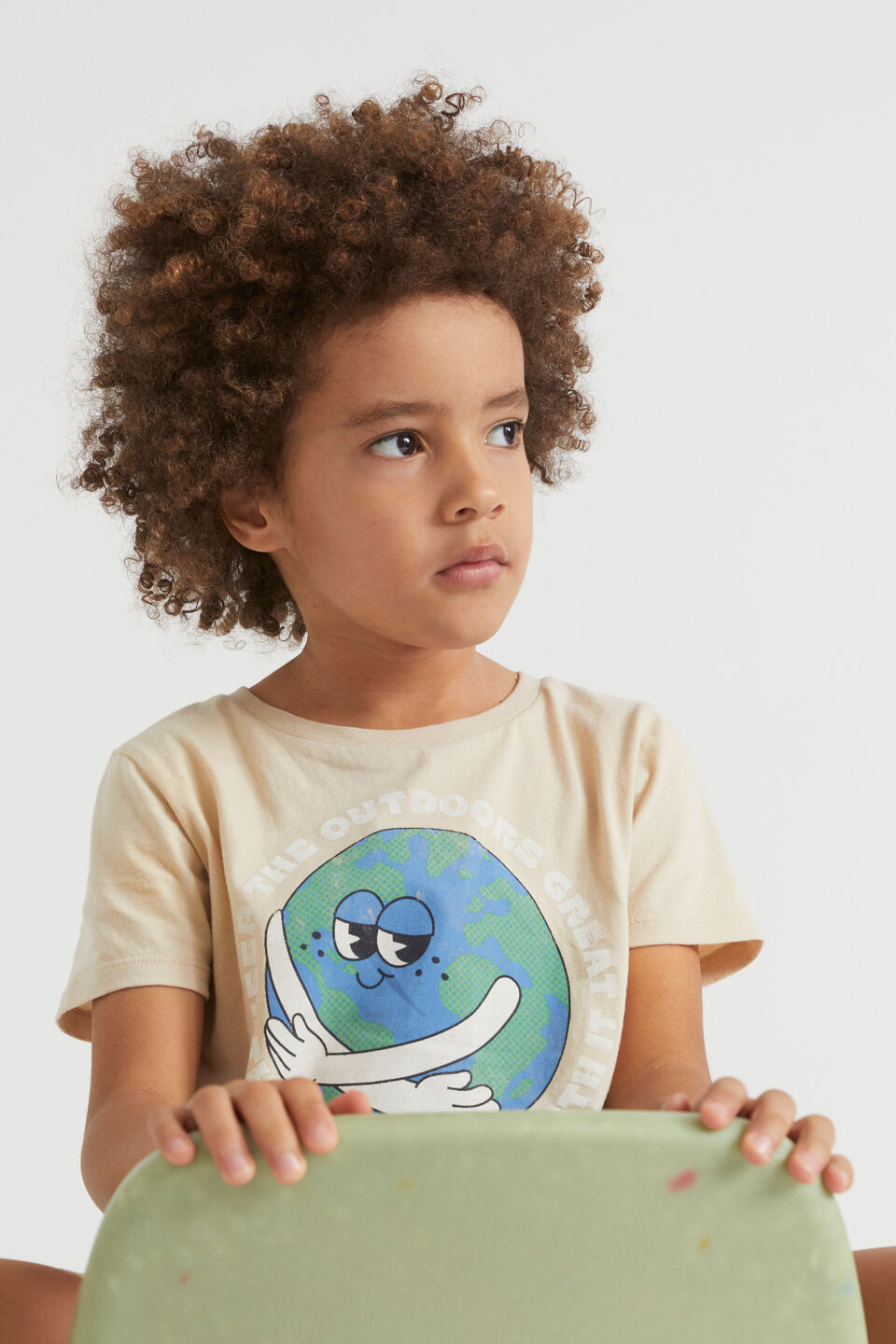 Earth Tee- Consciously Created  Oatmeal
