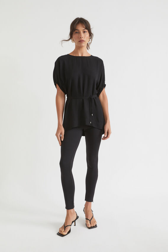 Scuba Zip Hem Legging  Black  hi-res