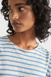 Linen Relaxed Top  Soft Cobalt Stripe  hi-res