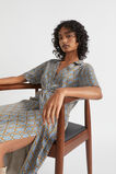 Linear Retro Midi Dress  Deep Brass Retro  hi-res