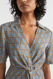 Linear Retro Midi Dress  Deep Brass Retro  hi-res