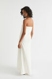 Linen Blend Strapless Maxi Dress  Cloud Cream  hi-res
