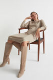Side Split Knit Dress  Light Storm Marle  hi-res