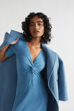 Twist Front Knit Midi Dress  Soft Cobalt Marle  hi-res