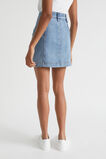 Denim A Line Seamed Skirt  Capri Wash  hi-res
