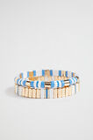 Colourblock Bracelet Set  Soft Cobalt  hi-res