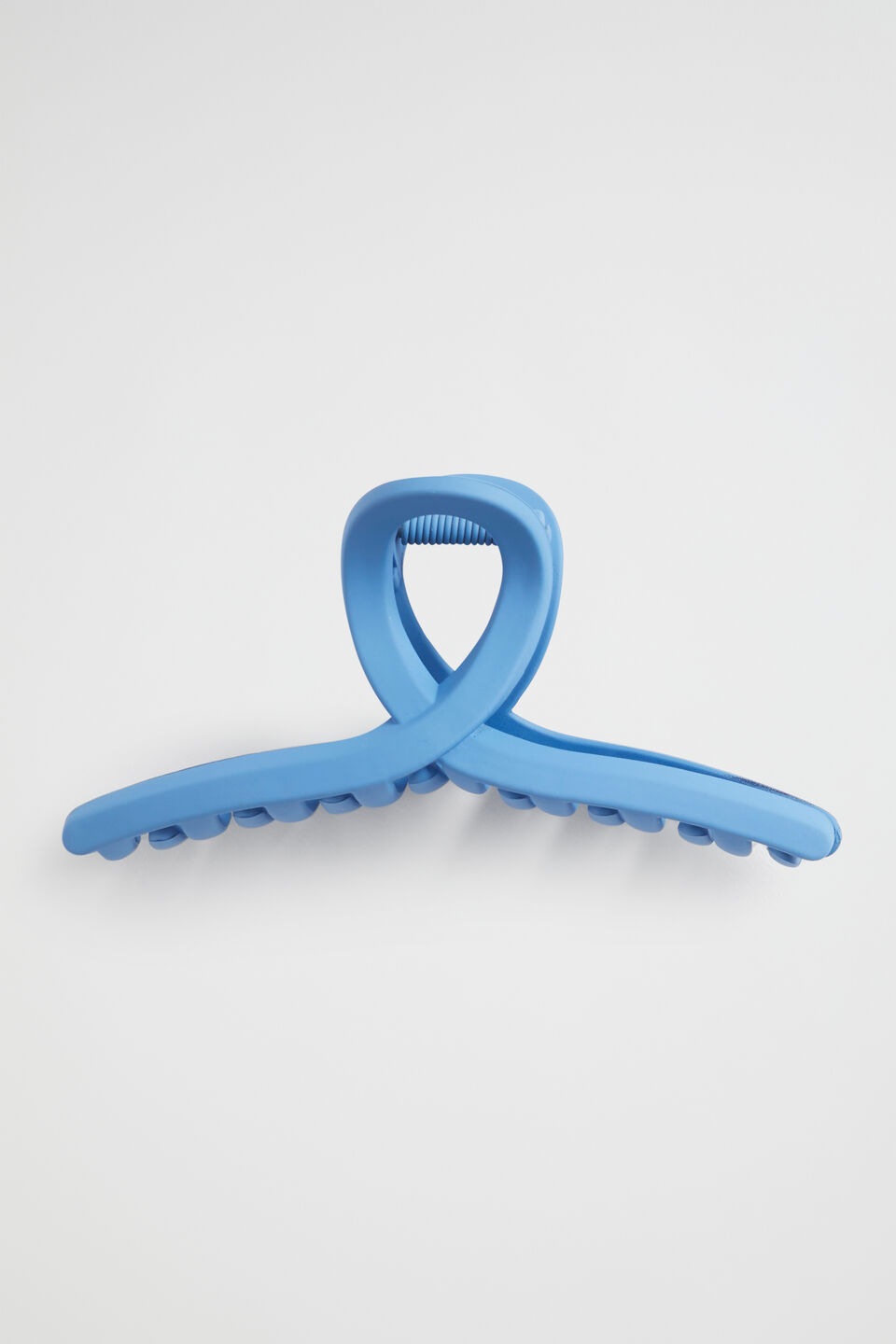 Curved Hair Claw  Soft Cobalt
