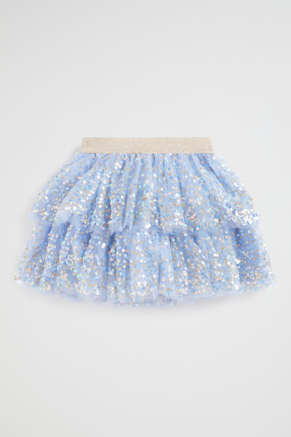 Layered Sequin Tutu  Powder Blue