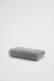 Stripe Textured Towel  Charcoal  hi-res