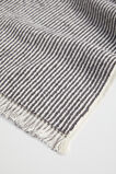 Stripe Textured Towel  Charcoal  hi-res