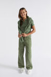 Rib Collar Tee  Khaki  hi-res
