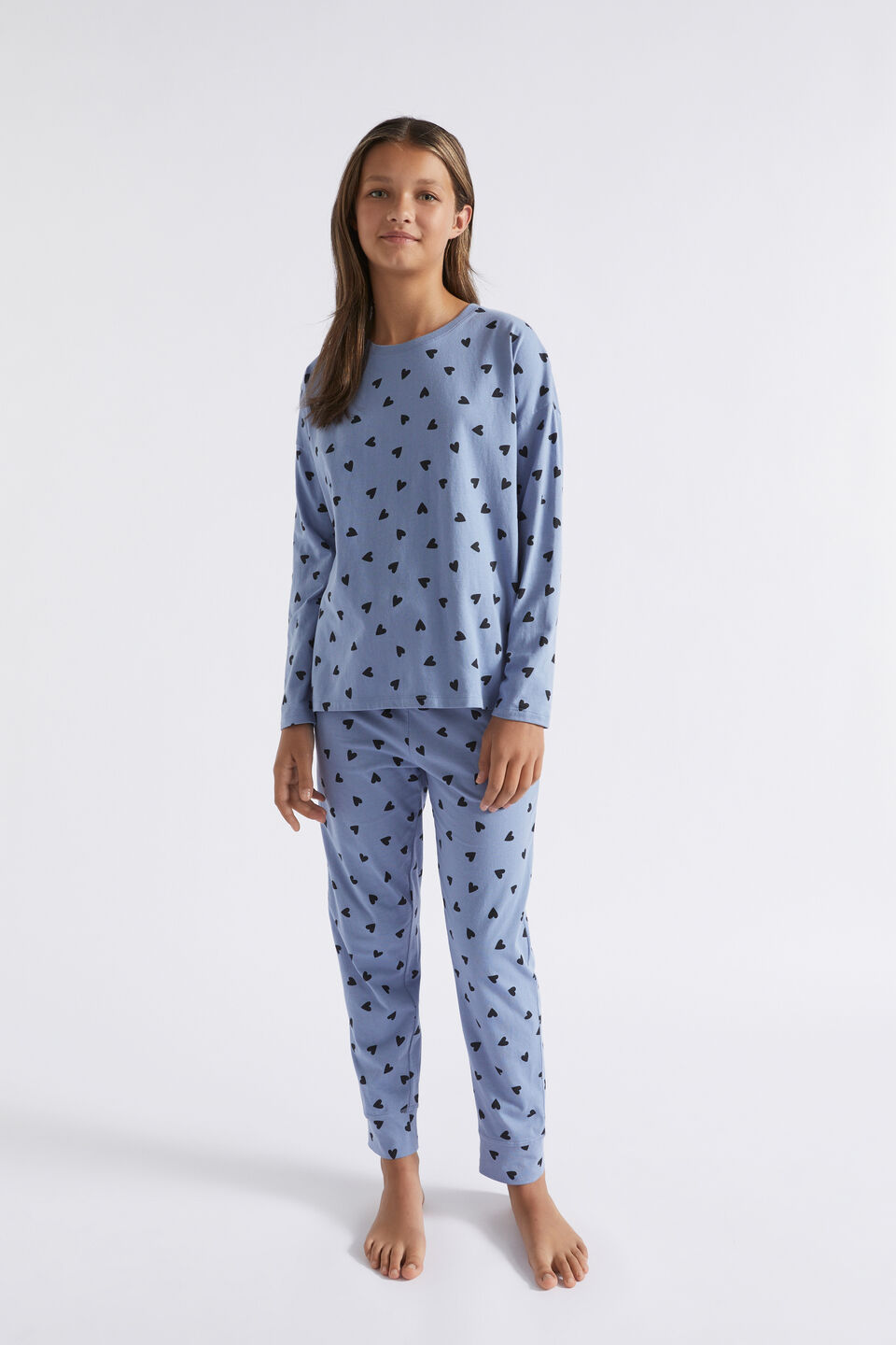 Heart PJ  Powder Blue