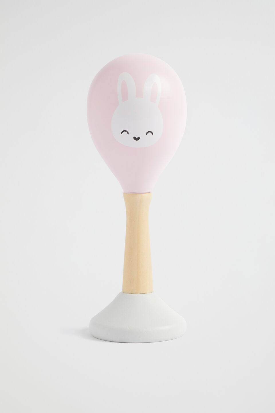 Seed Wooden Maraca  Bunny