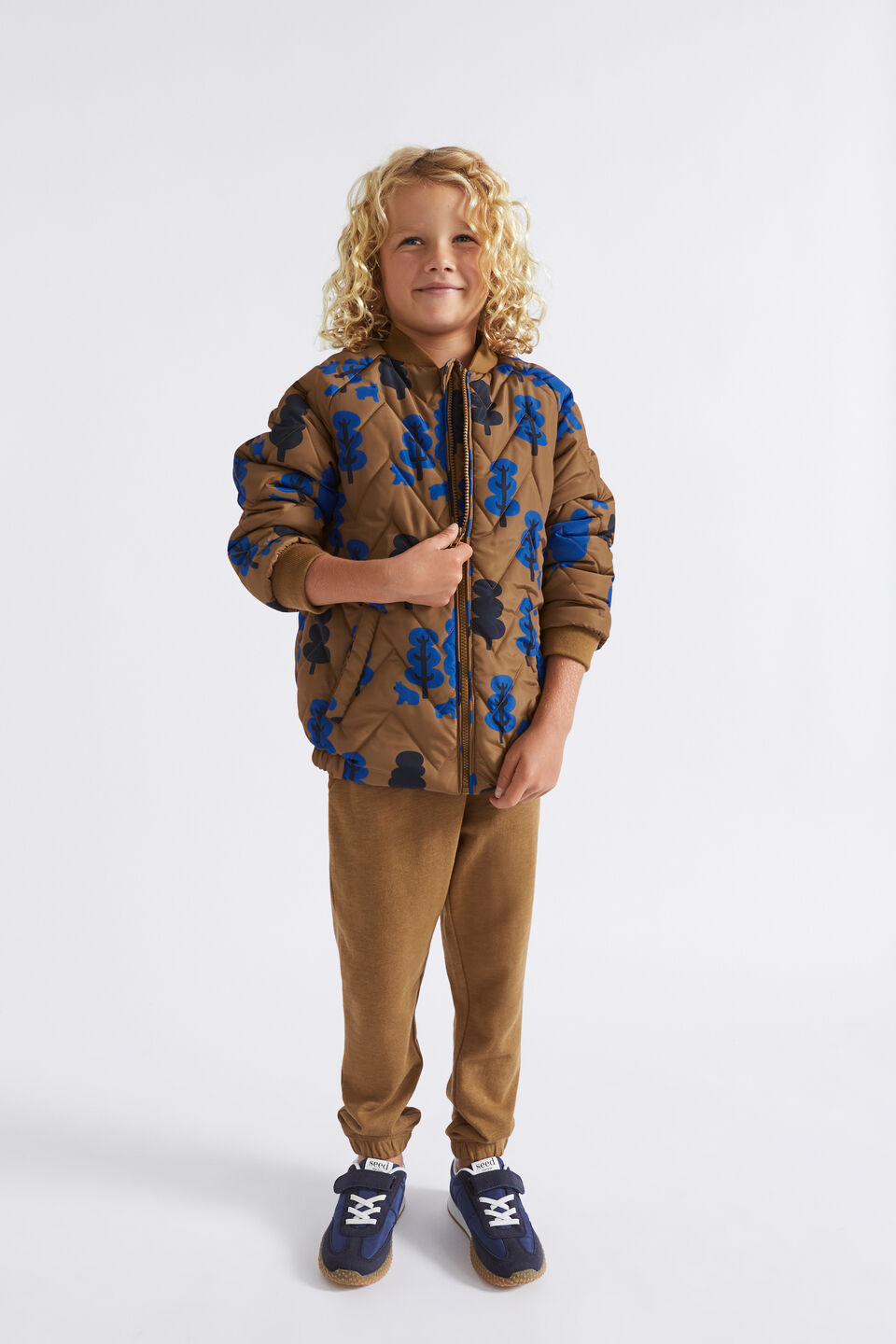 Woodland Bomber Jacket  Cocoa