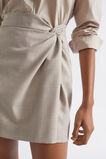 Wool Blend Cross Dye Mini Skirt  Light Storm Crossdye  hi-res