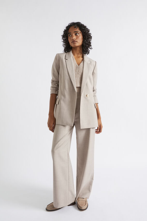 Wool Blend Relaxed Blazer  Light Storm Crossdye  hi-res