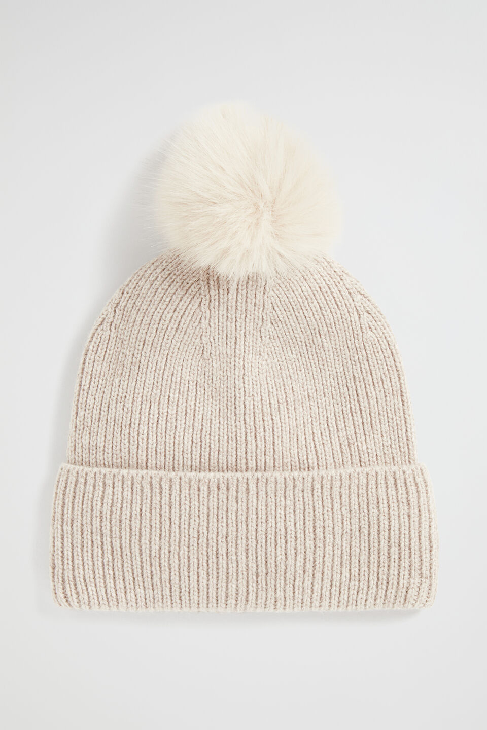 Pom Pom Beanie  Light Storm