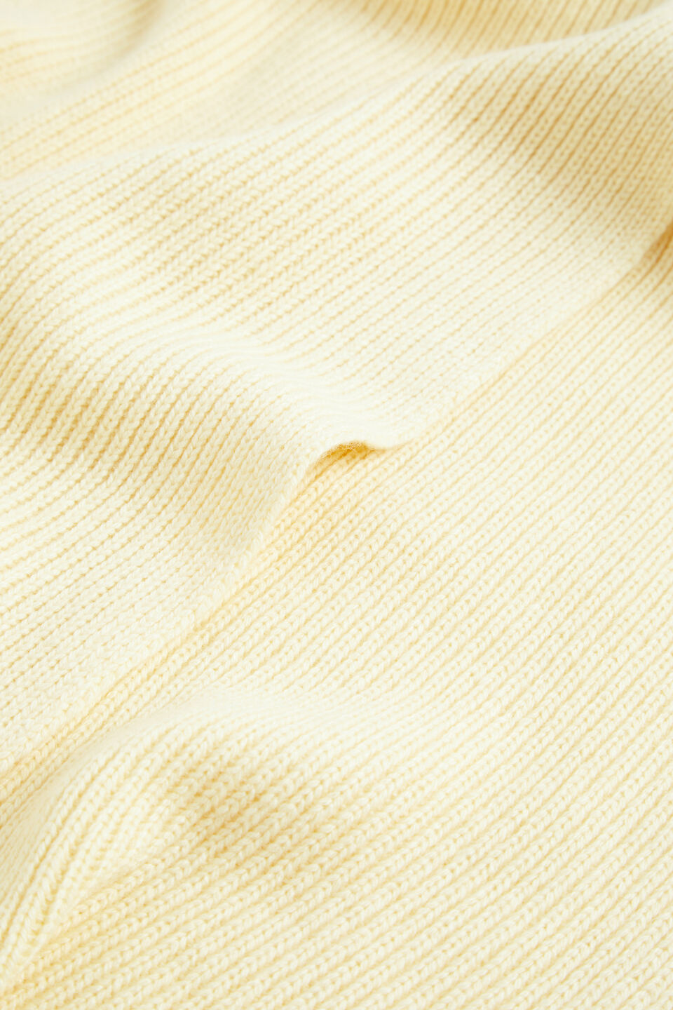 Rib Knit Scarf  Soft Butter
