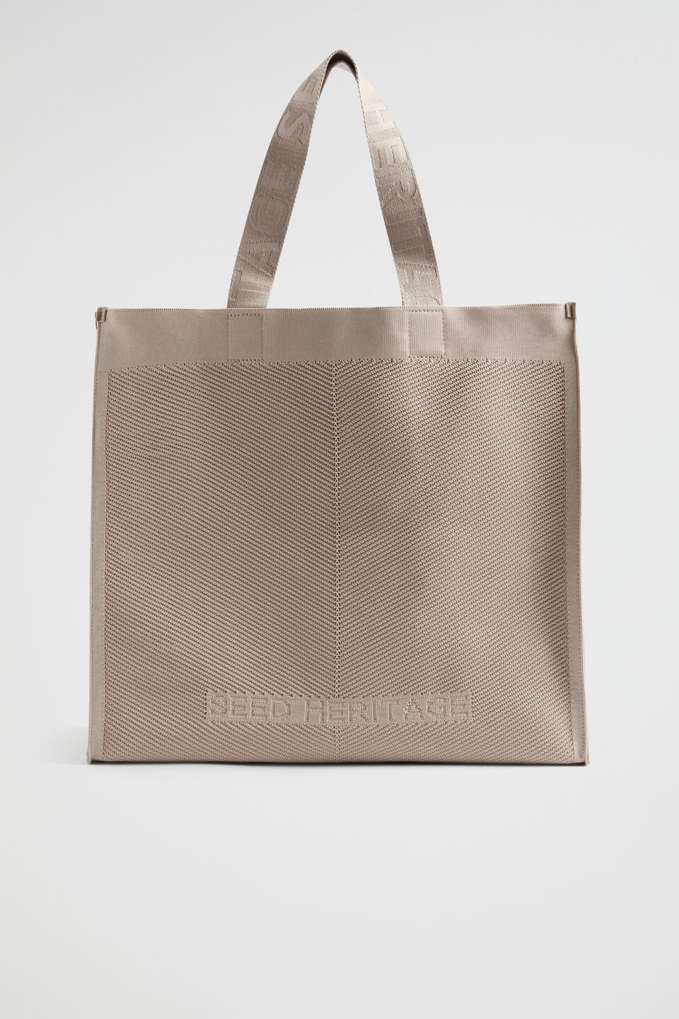 Knitted Tote  Light Storm