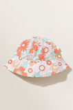 Retro Flower Bucket Hat  Multi  hi-res
