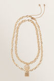 Chunky Pendant Necklace  Gold  hi-res