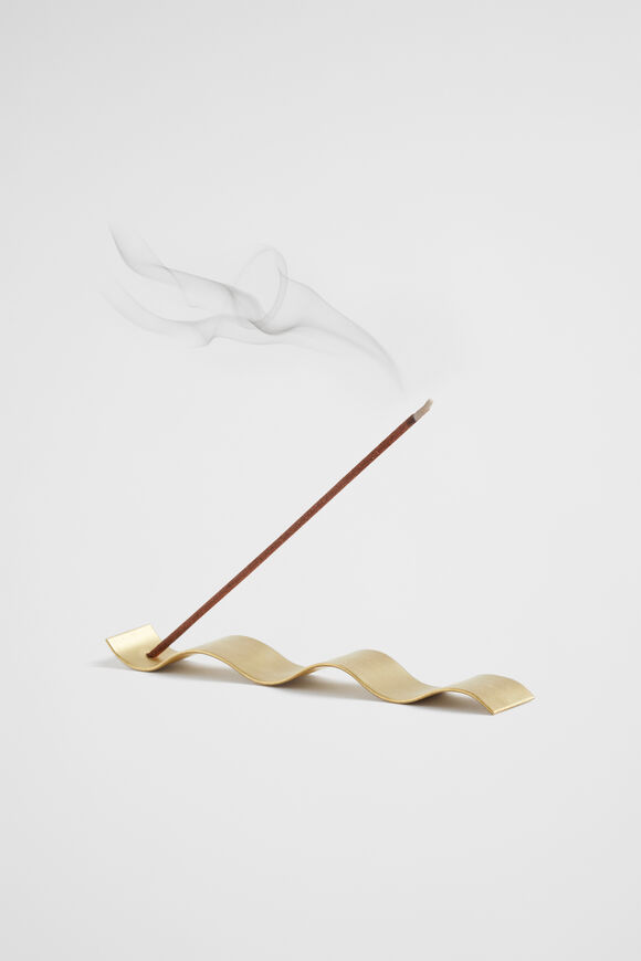 Rae Incense Holder  Brass  hi-res