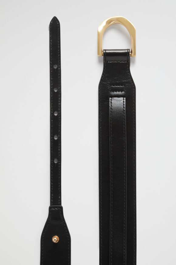 Ara Leather Link Belt  Black  hi-res