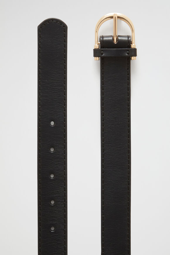 Dahlia Leather Belt  Black  hi-res