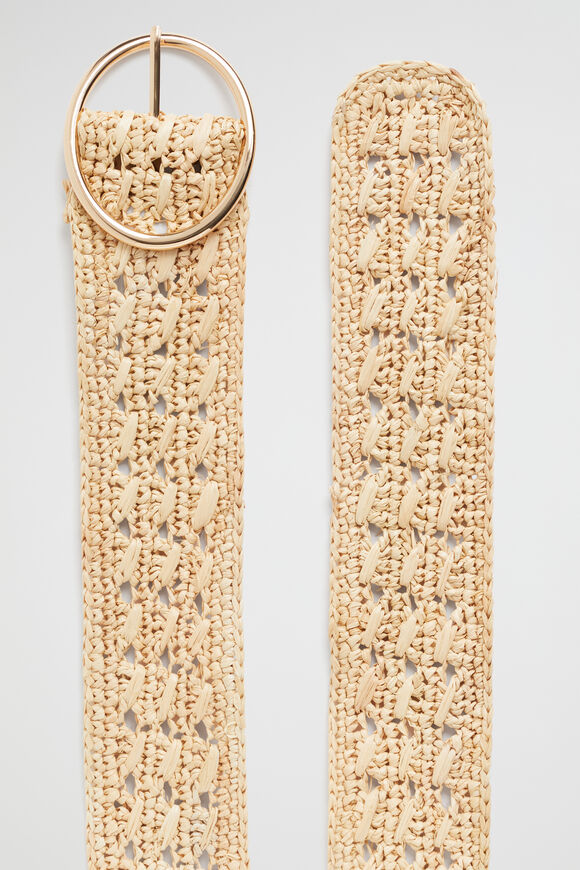 Trish Crochet Waist Belt  Natural  hi-res
