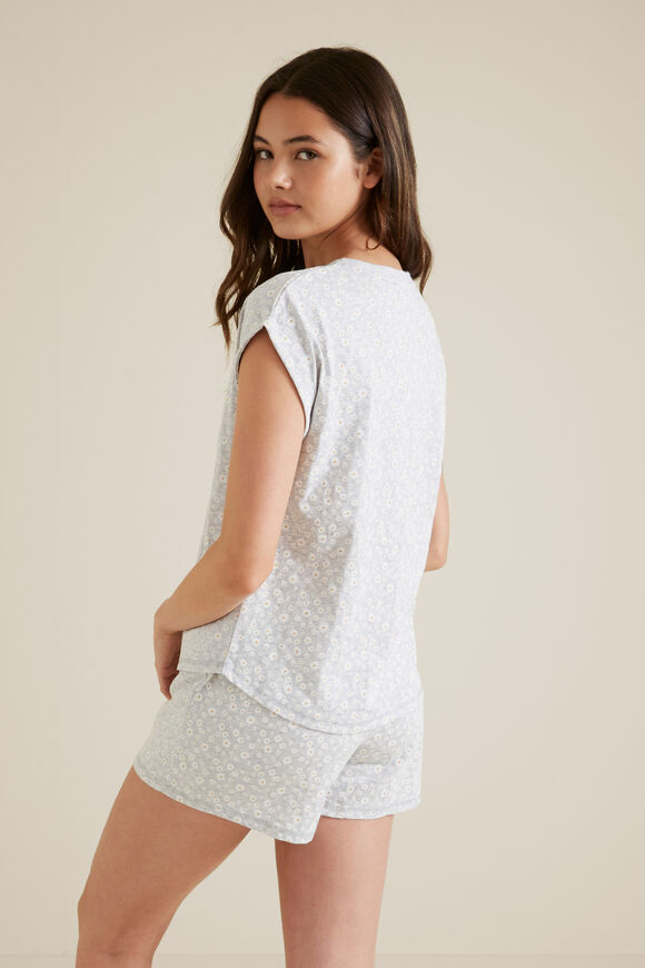 Daisy Print Pyjama  Cloud  hi-res