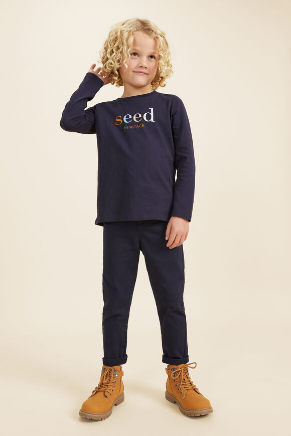 Core Logo Rugby Tee   Midnight Blue  hi-res