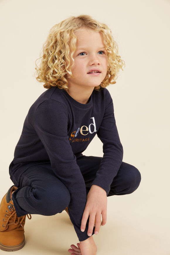 Core Logo Rugby Tee   Midnight Blue  hi-res