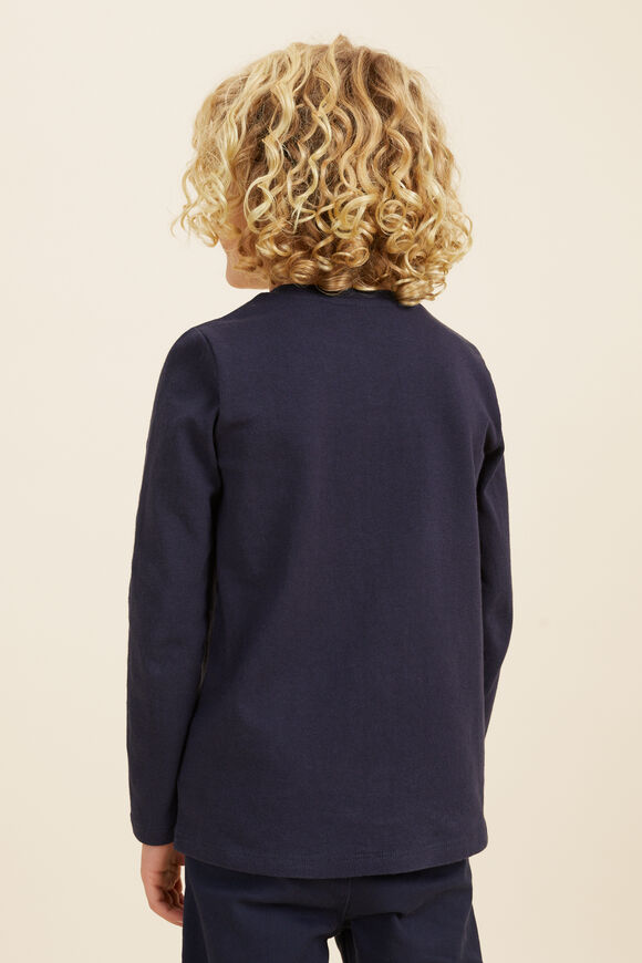 Core Logo Rugby Tee   Midnight Blue  hi-res