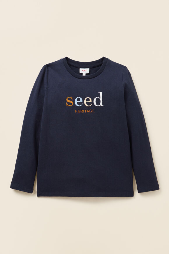 Core Logo Rugby Tee   Midnight Blue  hi-res