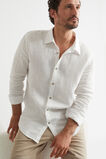 Mens Linen Shirt   Vintage White  hi-res