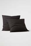 Alba Euro Pillowcase  Charcoal  hi-res