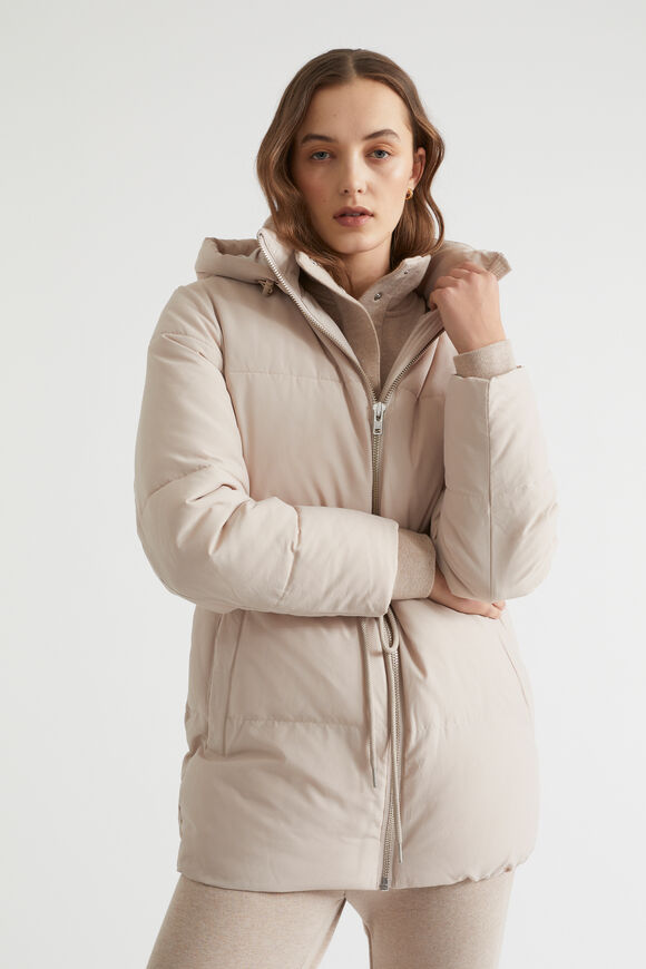 Mid Length Puffer  Soft Mink  hi-res