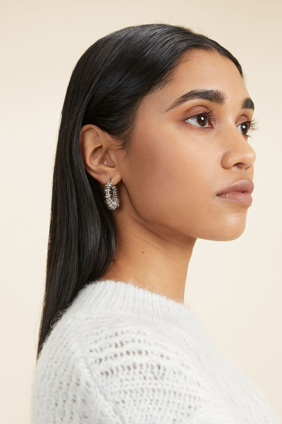 Coil Hoop  Silver
