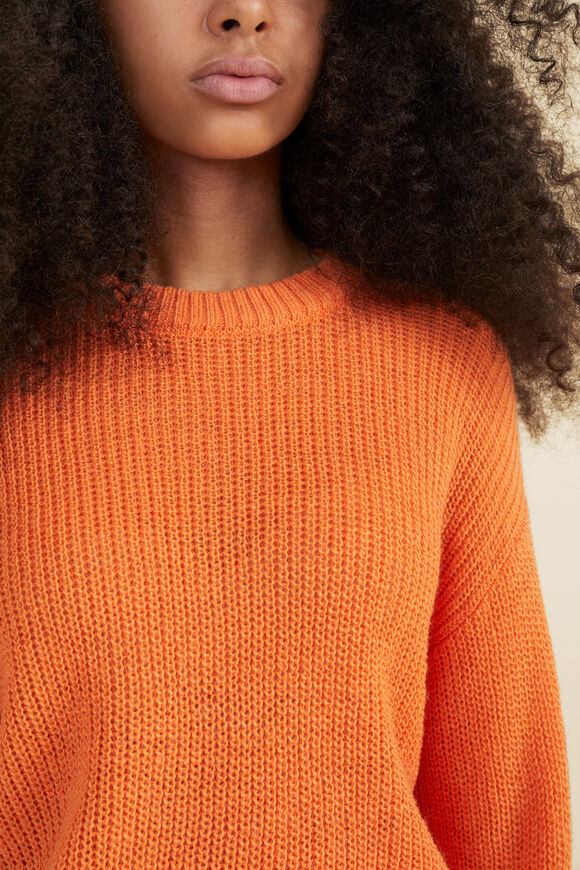 Crop Cosy Knit  Apricot  hi-res