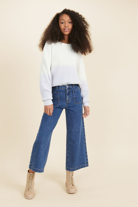 Ombre Knit  Baby Blue  hi-res