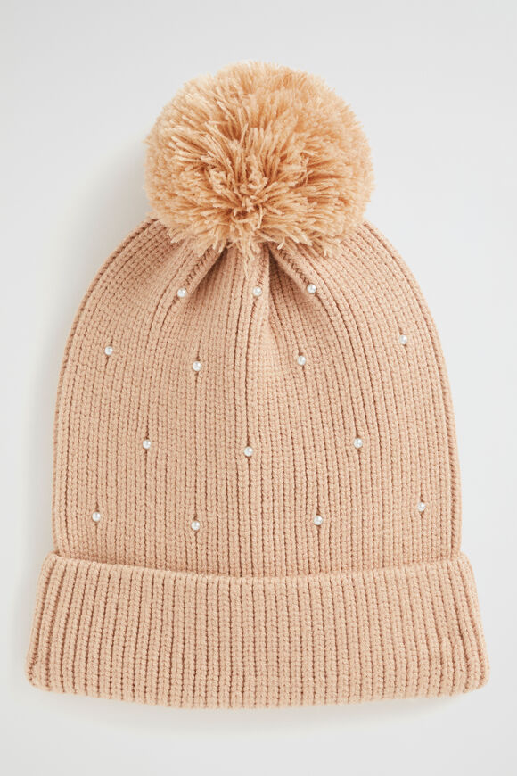 Pearl Beanie  Sand  hi-res