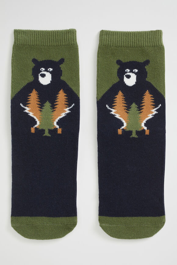 Bear Sock  Navy  hi-res