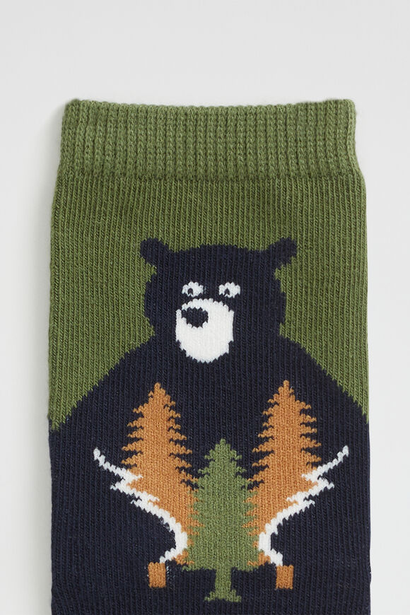Bear Sock  Navy  hi-res