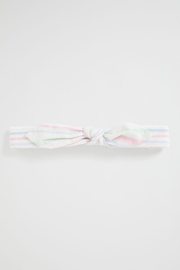 Seersucker Soft Tie Headband  Multi  hi-res