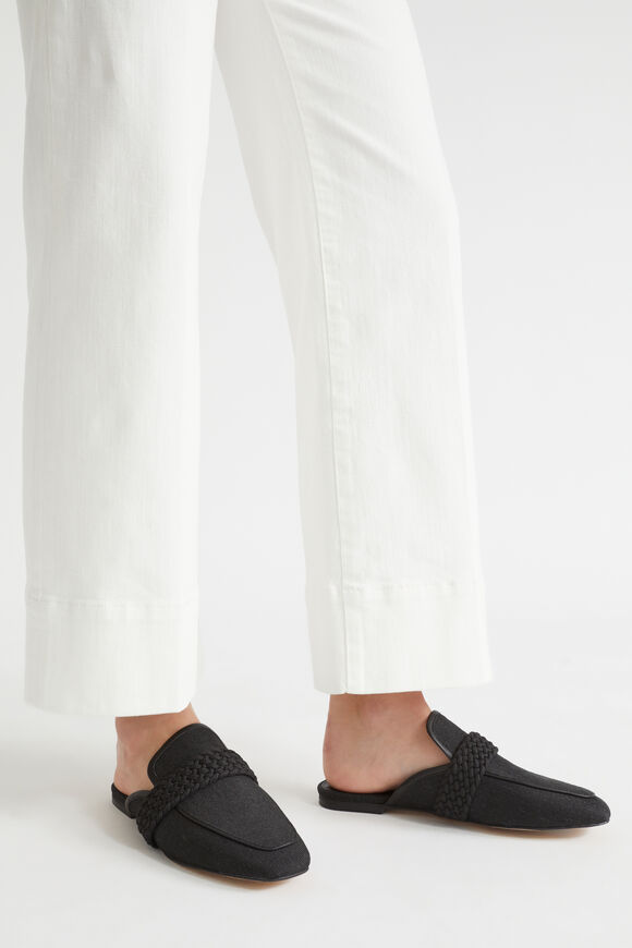 Monica Canvas Mule  Black  hi-res