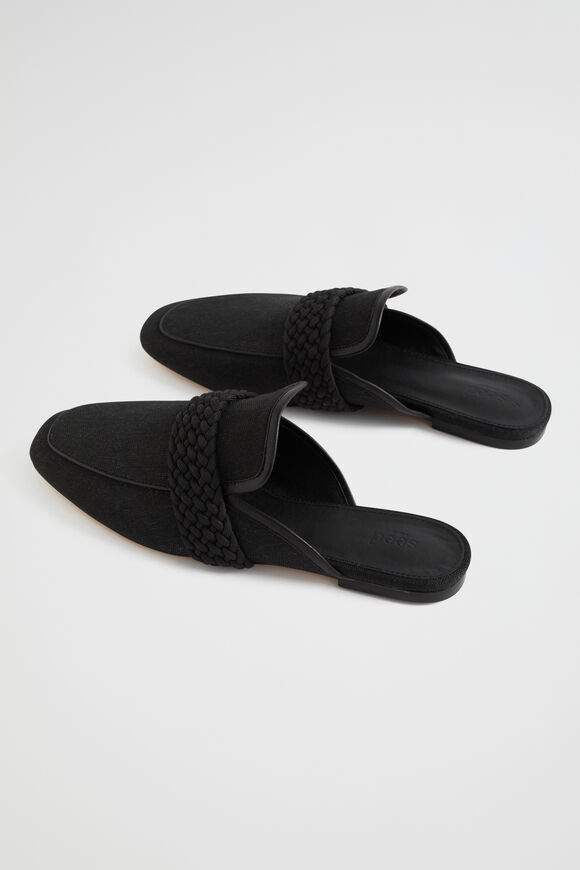 Monica Canvas Mule  Black  hi-res